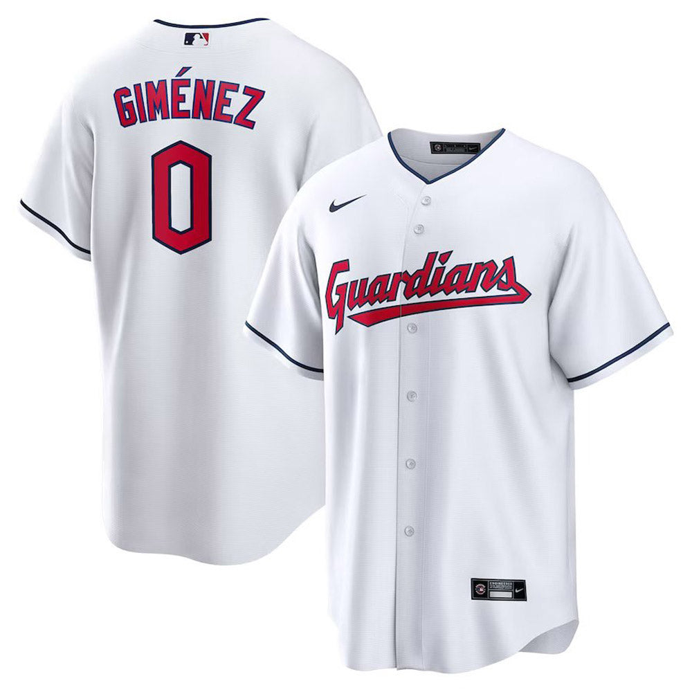 Youth Cleveland Guardians Andres Gimenez Cool Base Replica Home Jersey - White